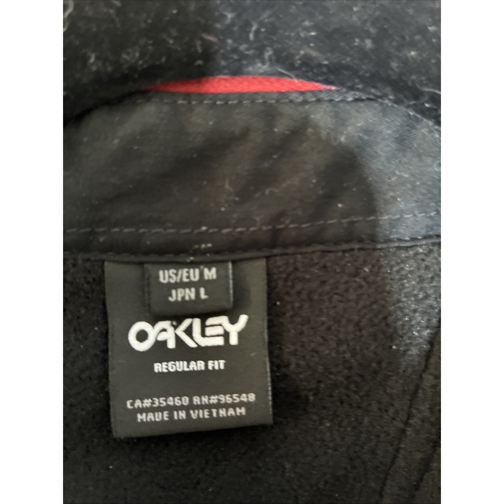 Oakley Bear Cozy Flannel shirt in a red and blue check pattern M Used - Picture 3 of 5